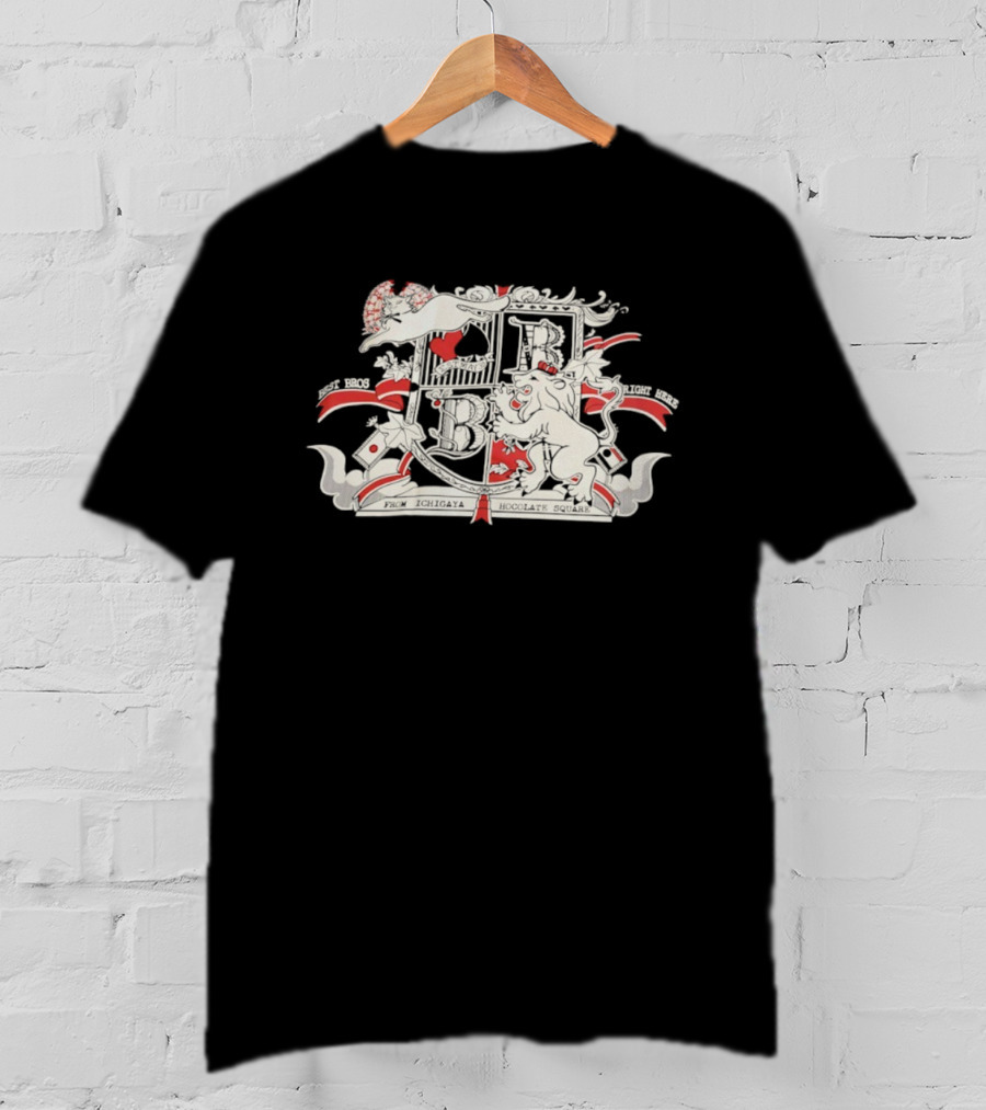 Ichigaya Chocolate Square Cat Lion Best Bros T-Shirt