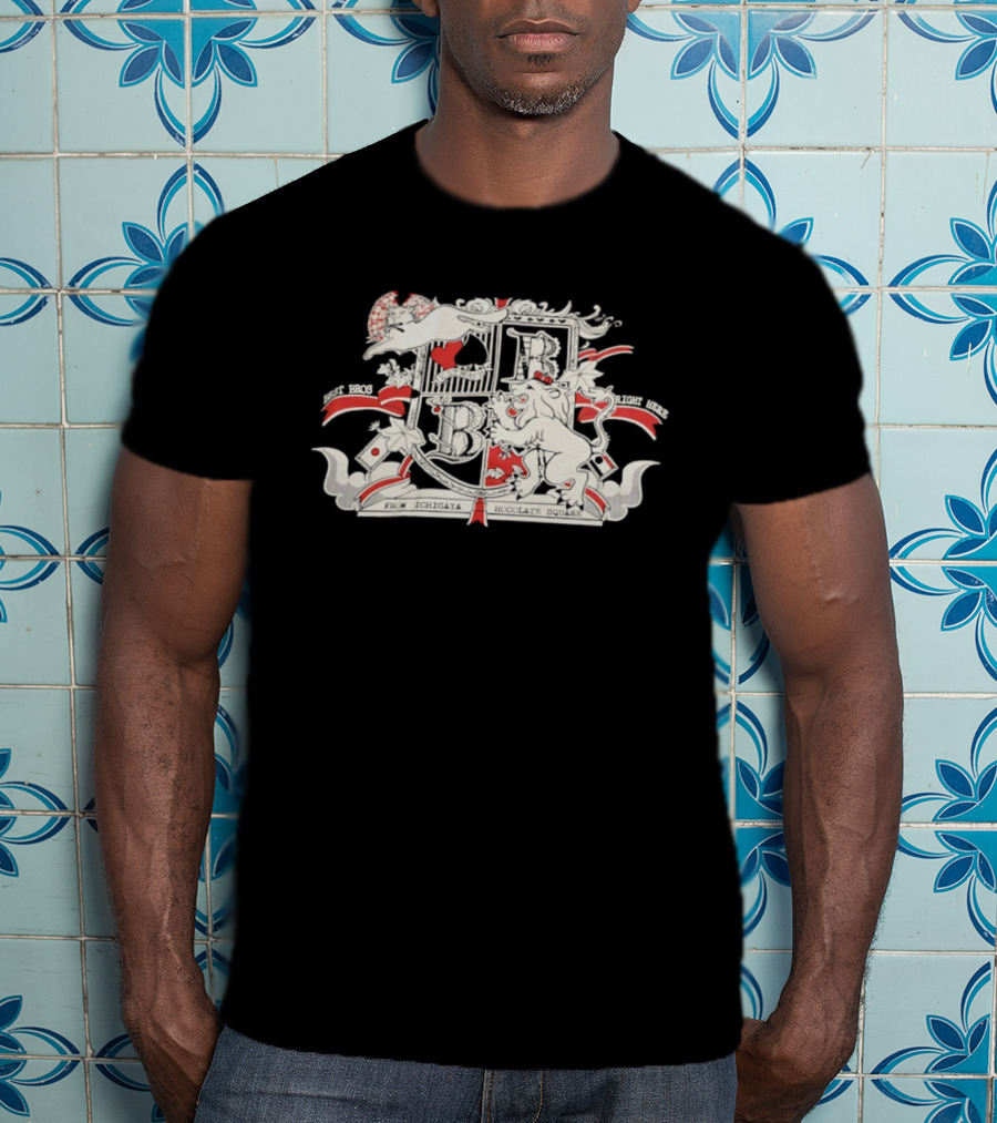 Ichigaya Chocolate Square Cat Lion Best Bros T-Shirt