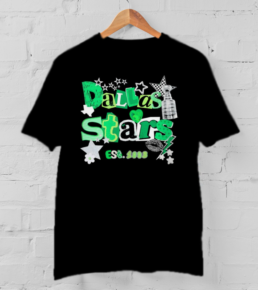 Dallas Stars Est 1993 Hockey Stanley Cup Stars Lightning T-Shirt