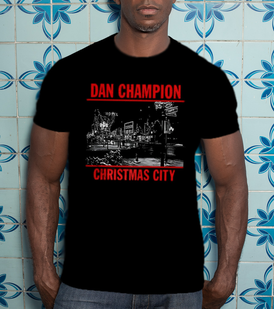 Dan Champion Christmas City Iconic Festive Scene T-Shirt