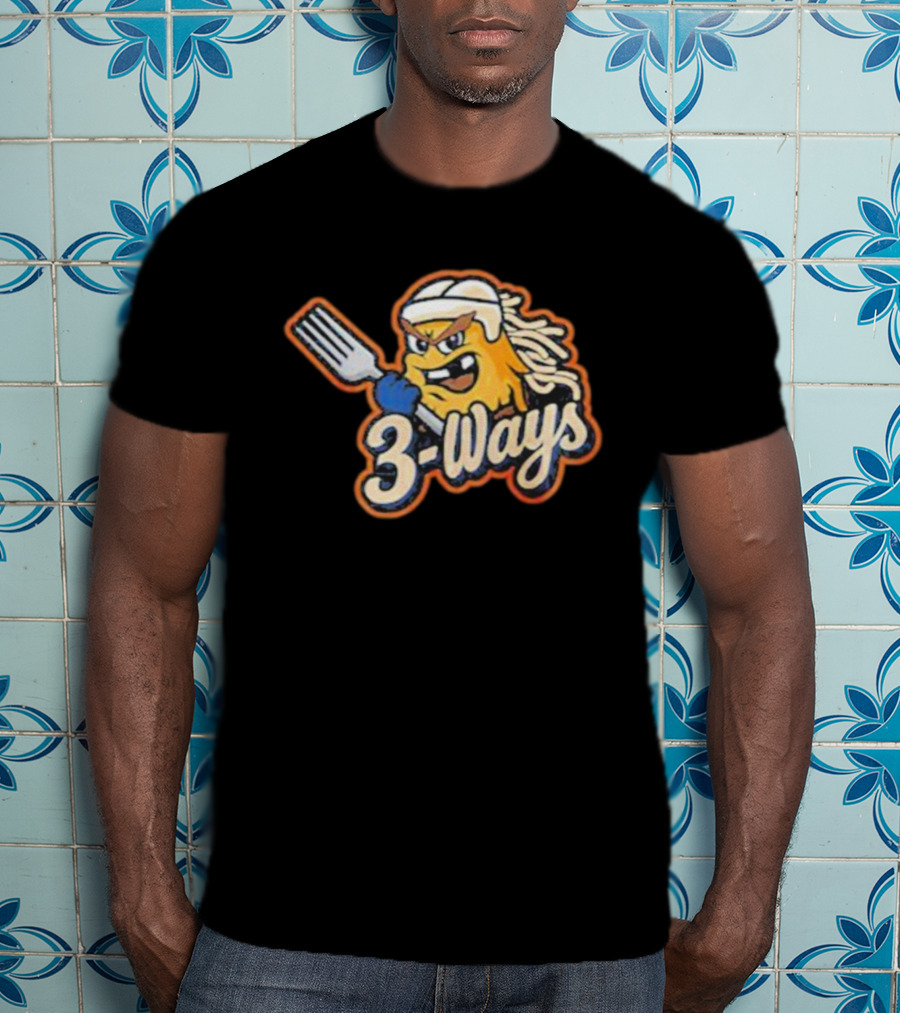 Cincinnati Cyclones 3 Ways Mascot Fork Design T-Shirt