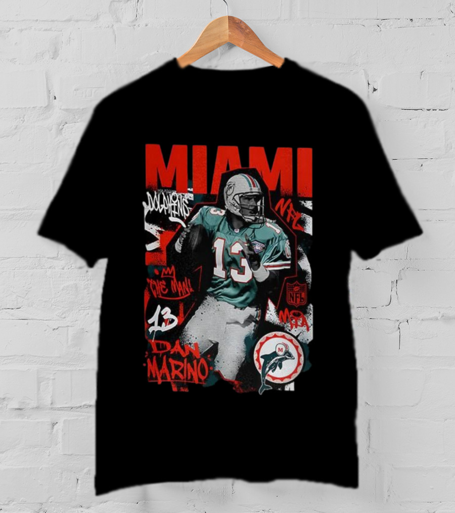 Miami Dolphins NFL Dan Marino The Man 13 T-Shirt