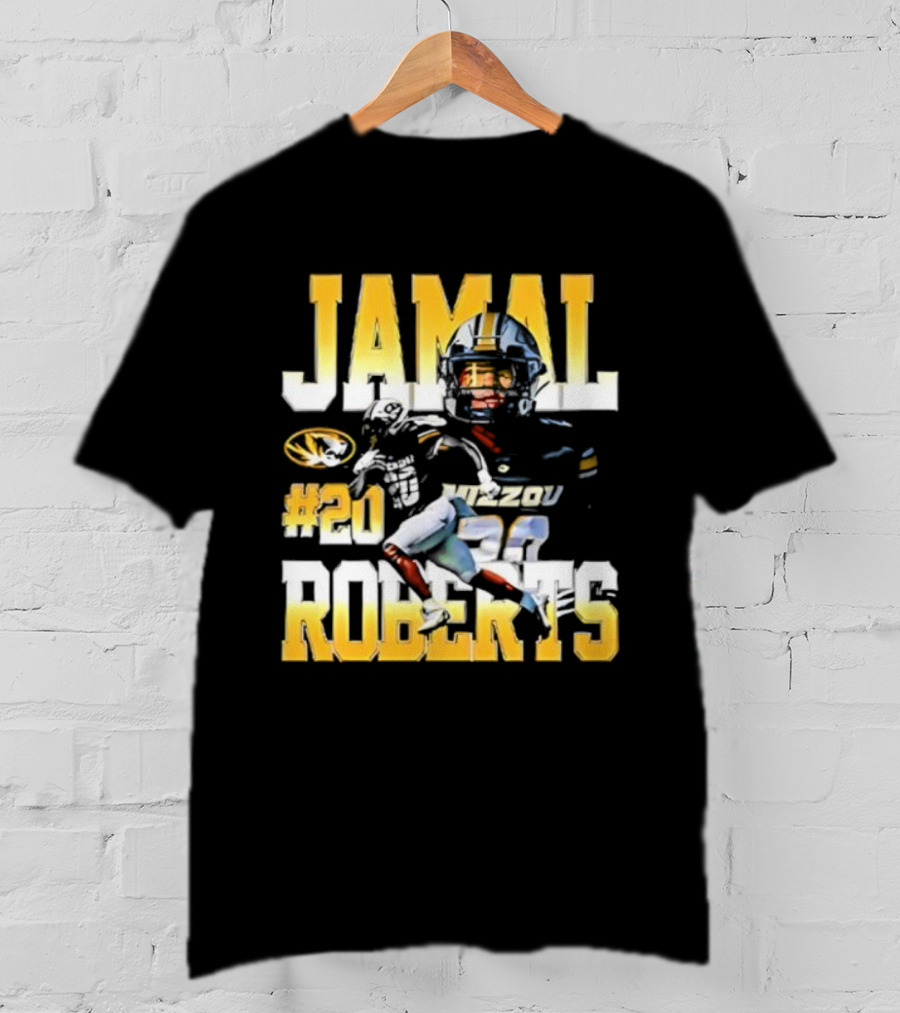 Jamals Roberts #20 Mizzou Tigers NIL Player T-Shirt