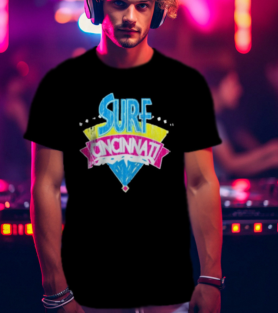 Surf Cincinnati Retro Wave Vibes T-Shirt
