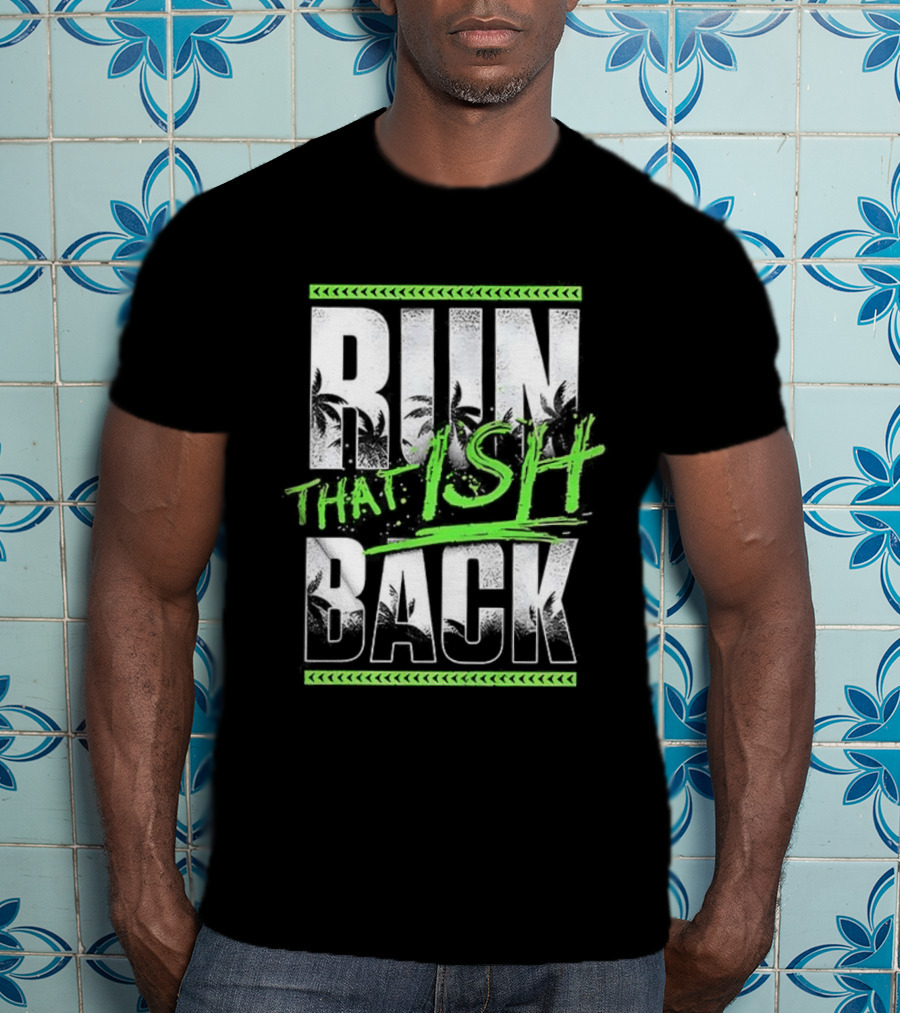 Jey Uso Run That Ish Back RIIN BACK Text Design T-Shirt