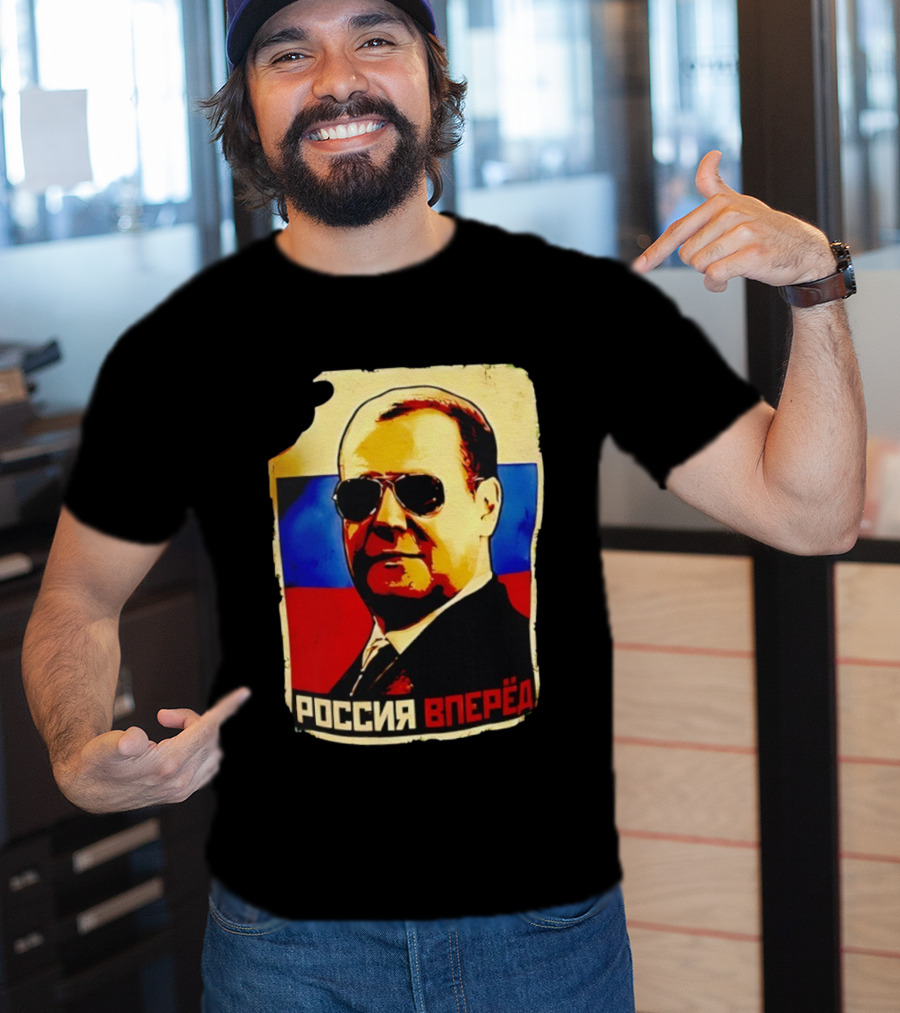 Dmitry Anatolyevich Medvedev Russia Vpered Vintage Style T-Shirt