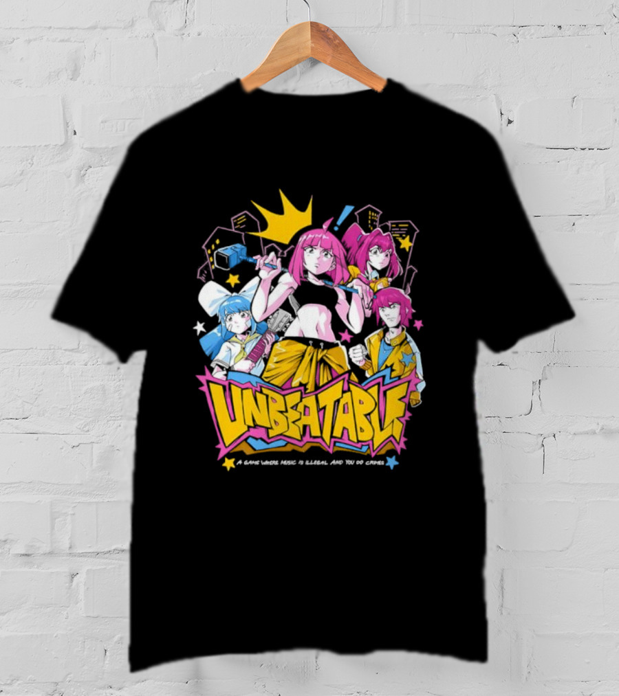Unbeatable Rhythm Game A World Where Music Is Illegal T-Shirt