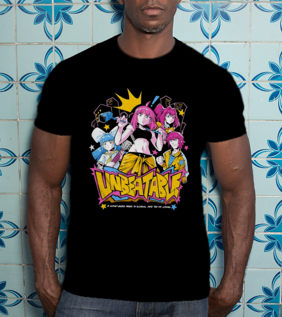 Unbeatable Rhythm Game A World Where Music Is Illegal T-Shirt