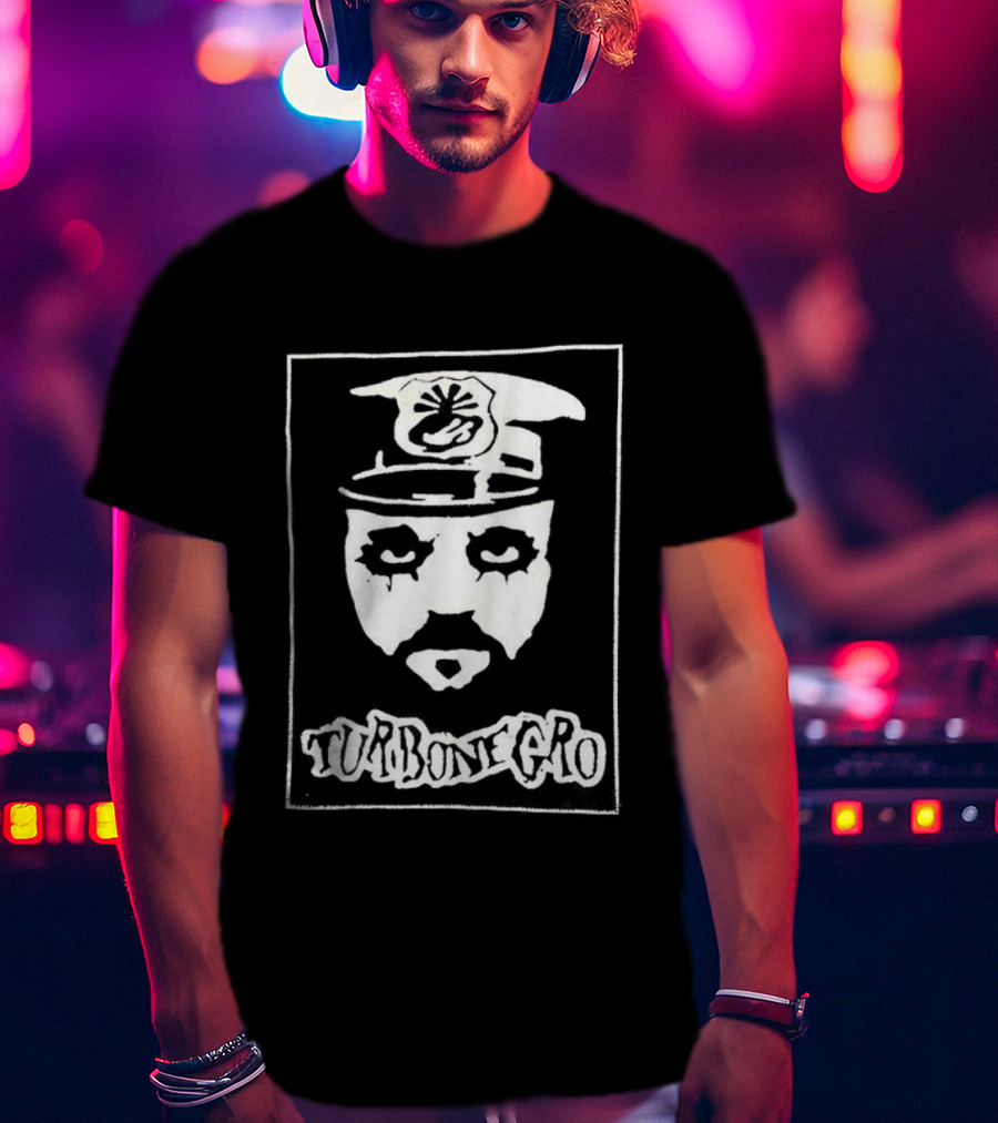 Hank Von Helvete Turbonegro Captain Portrait Punk Rock Style T-Shirt