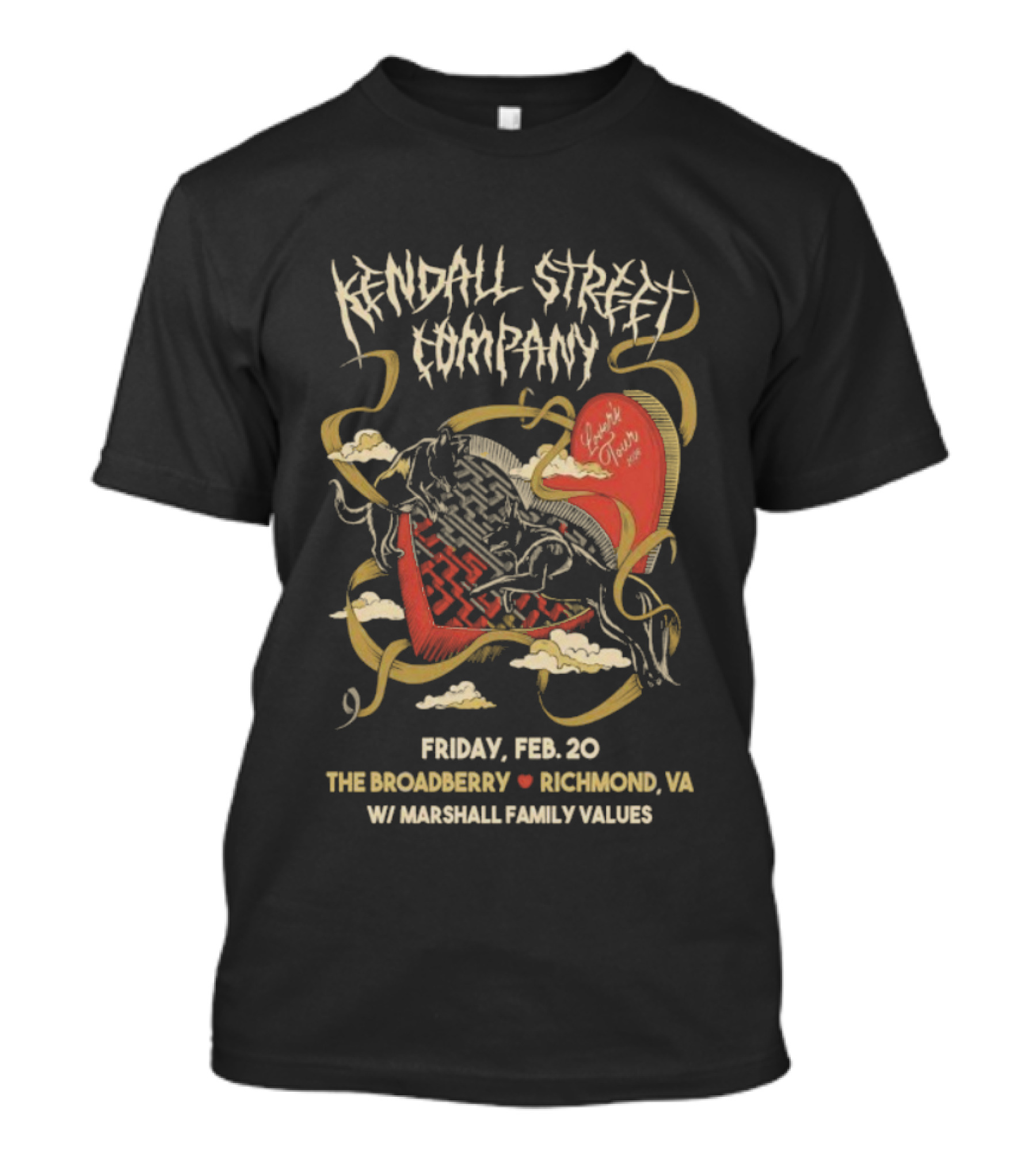 Kendall Street Company Feb 20 The Broadberry Richmond VA Marshall Family Values T-Shirt