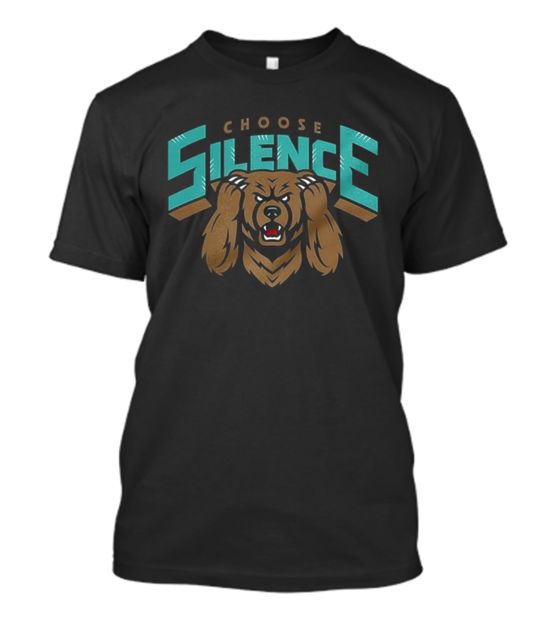 Memphis Grizzlies Choose Silence Bear Logo T-Shirt