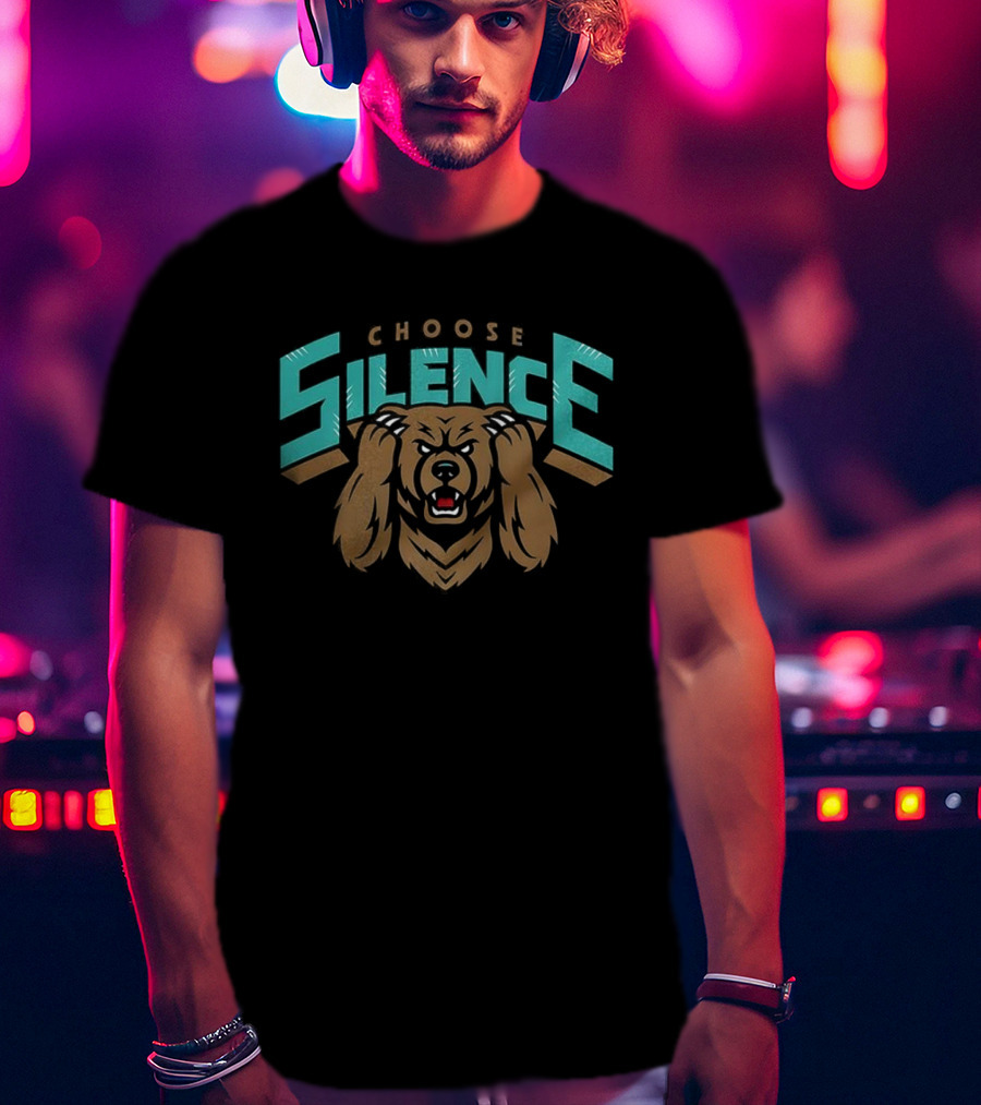 Memphis Grizzlies Choose Silence Bear Logo T-Shirt