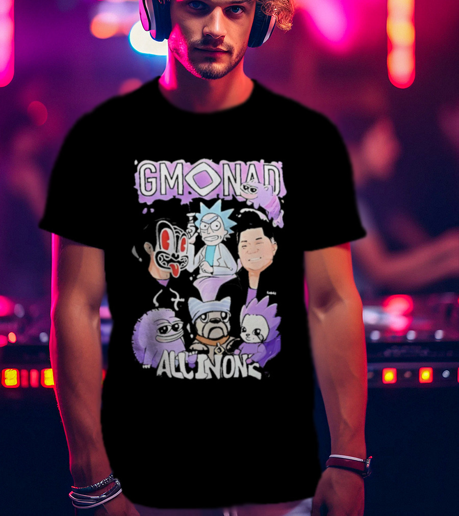 Gmonad Rick Sanchez All In Ons Fun Mashup T-Shirt