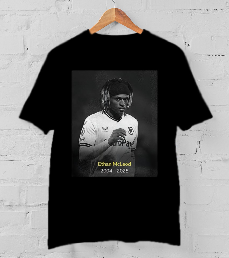 Ethan McLeod 2004-2025 Wolves Player Tribute T-Shirt