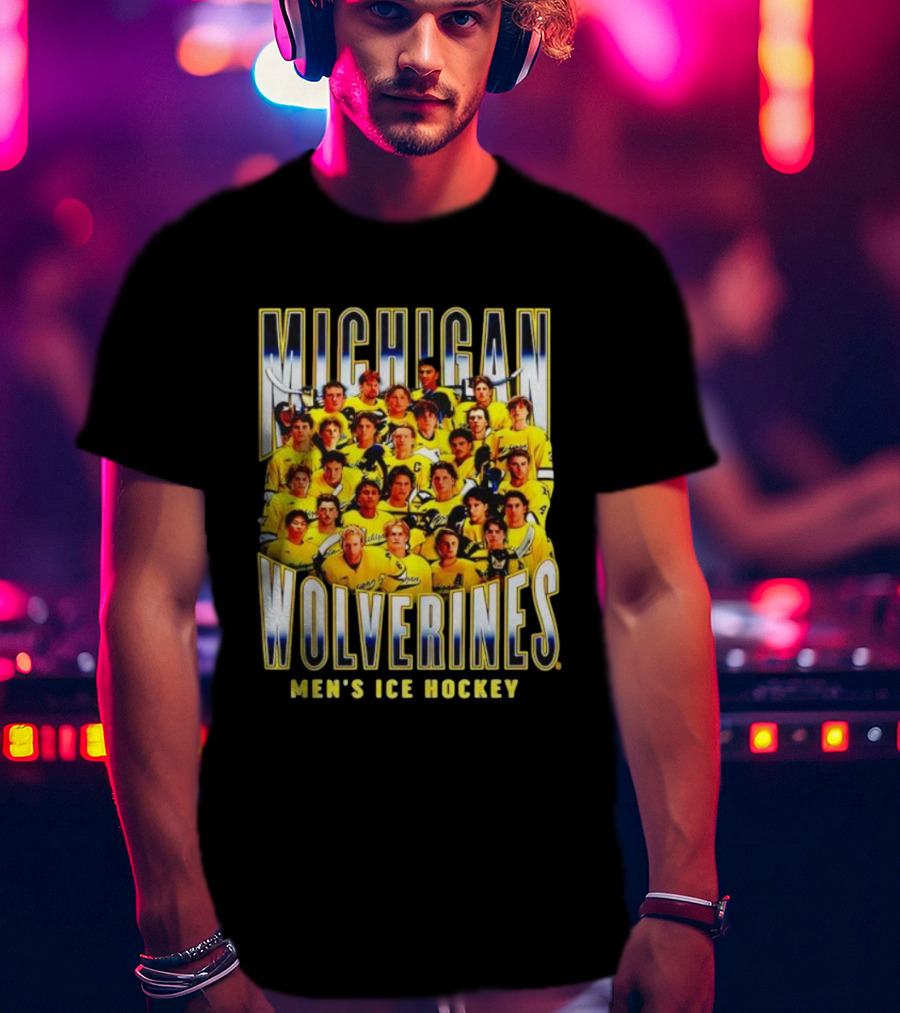Michigan Wolverines Men's Ice Hockey Team 2025-2026 T-Shirt