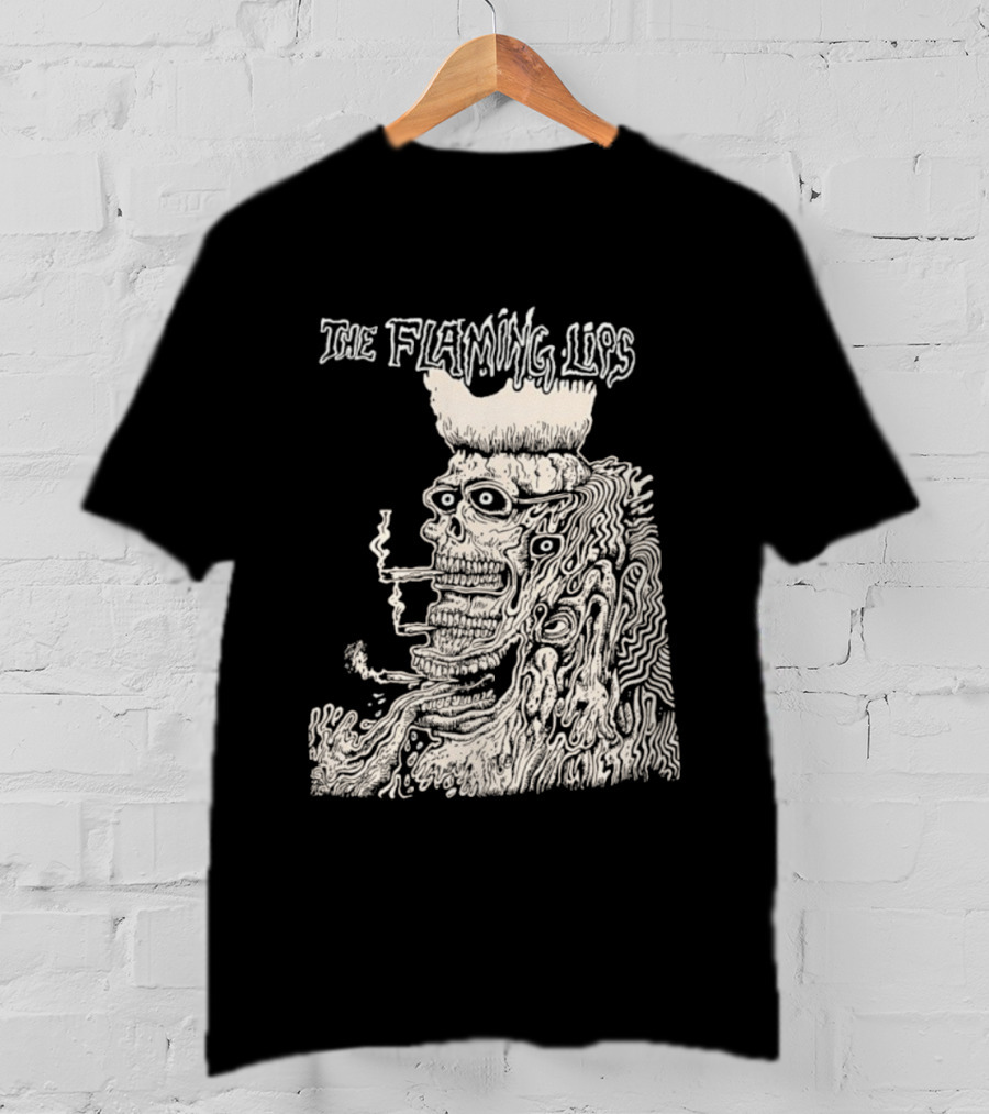 The Flaming Lips Tex And The Horseheads Smoking Monster Illustration T-Shirt