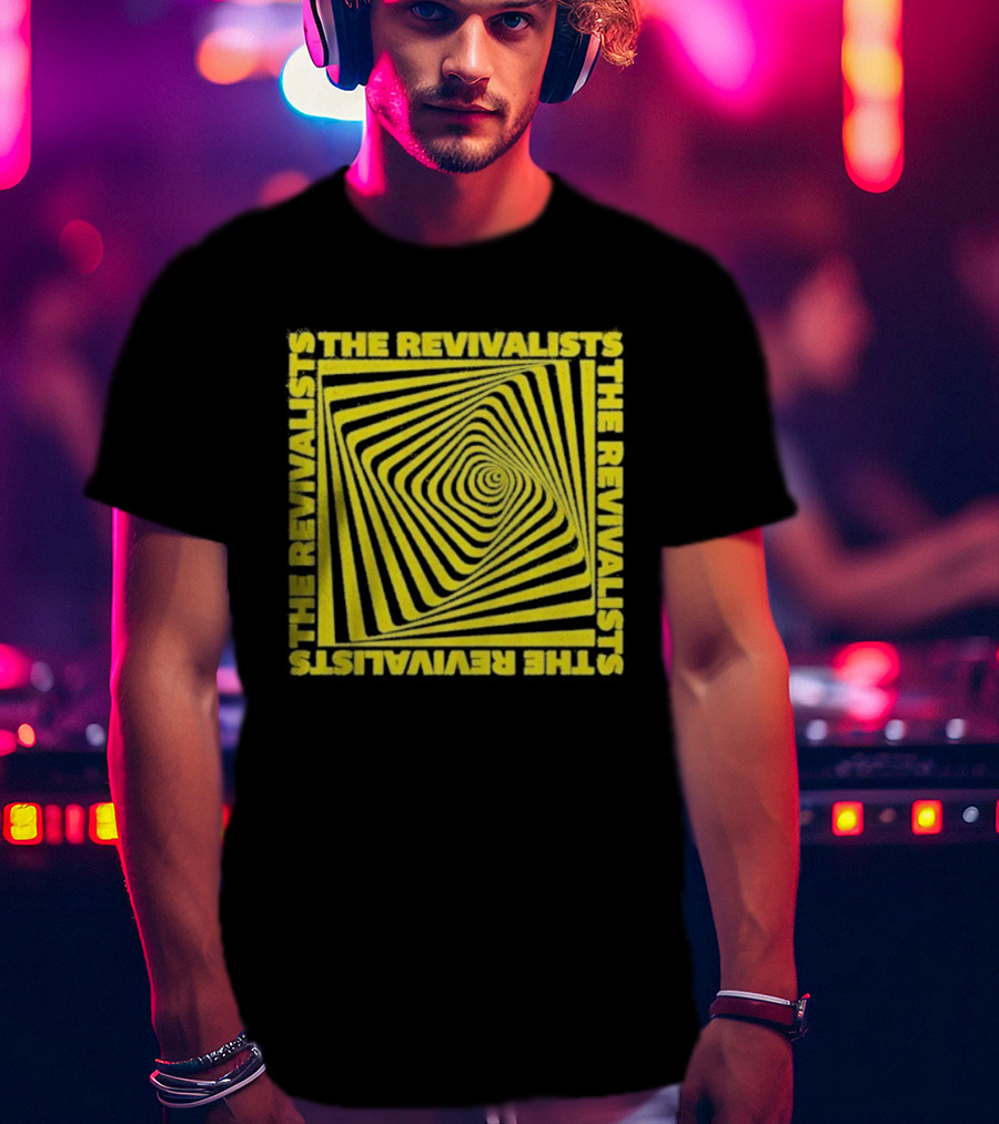 The Revivalists Hypnotic Spiral Fade Away T-Shirt