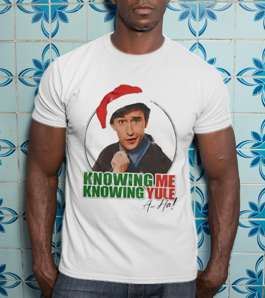 Knowing Me Knowing Yule Alan Partridge A-ha Christmas Santa Hat T-Shirt