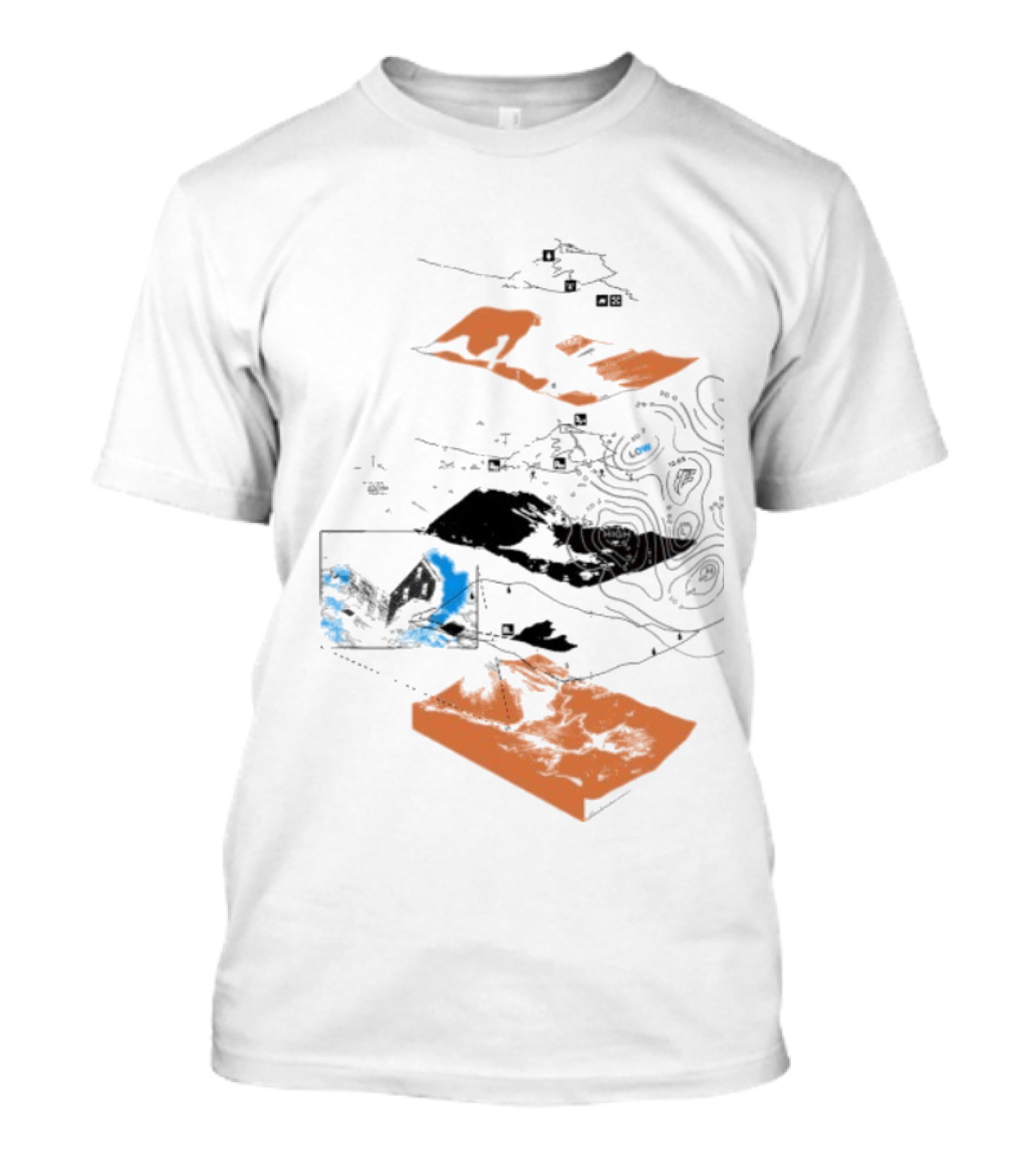 Free Finga Žemėlapis Naktinis Tikrai Užteks Ribotas Spalvos T-Shirt