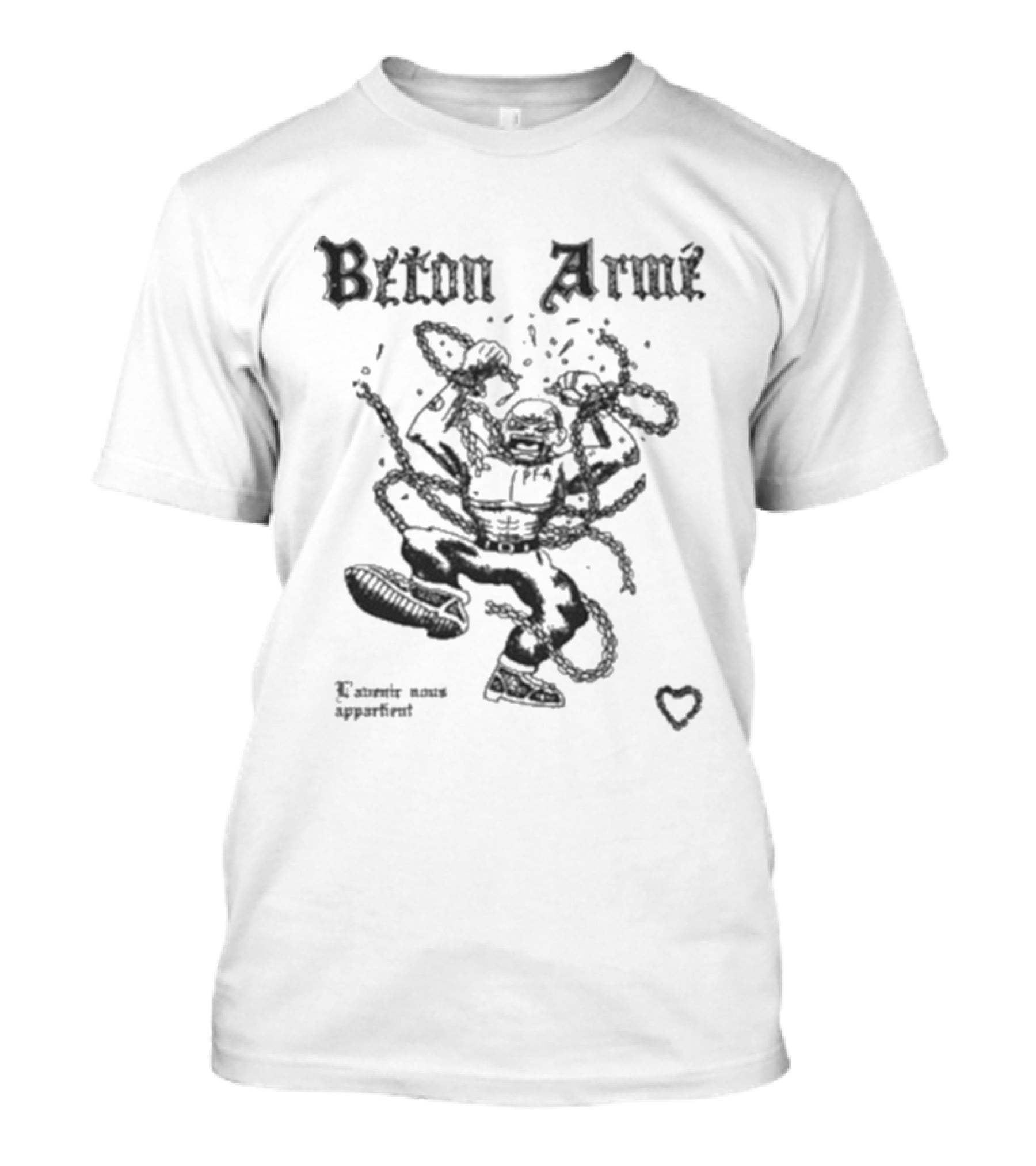 Béton Armé Crazy Skin Energetic Animation Bold Statement T-Shirt