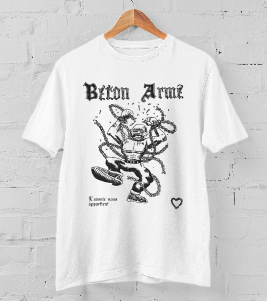 Béton Armé Crazy Skin Energetic Animation Bold Statement T-Shirt