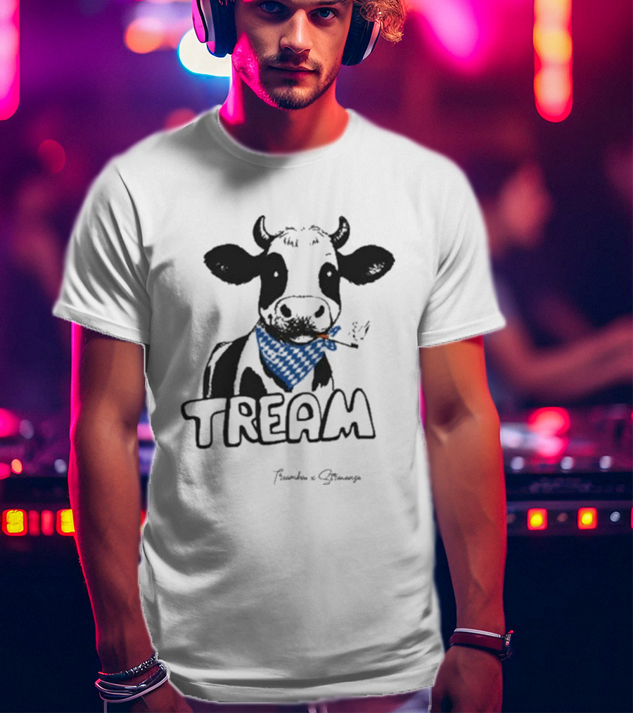 Tream Evy Bandana Cow Smoking T-Shirt