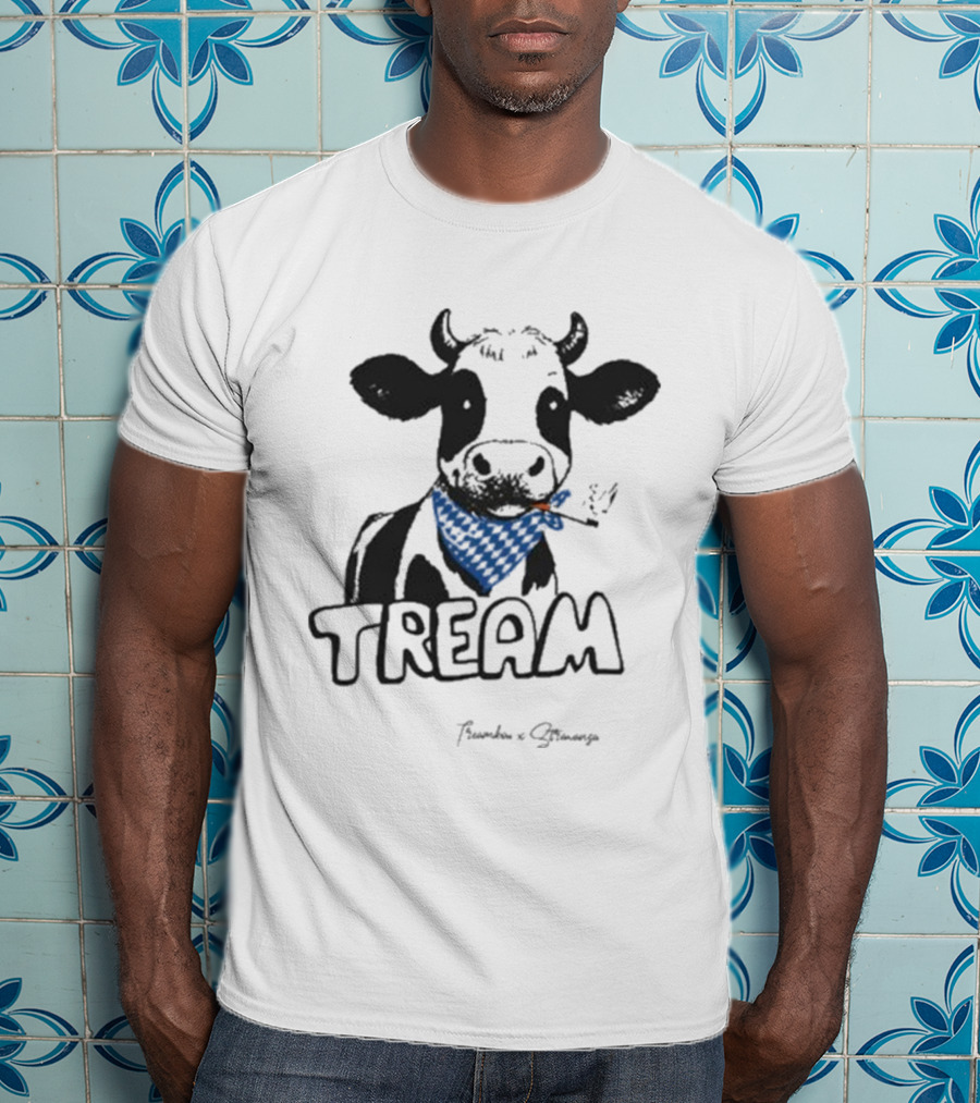 Tream Evy Bandana Cow Smoking T-Shirt