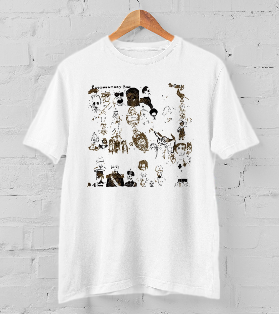 Rudimentary Peni The Chances Distorted Faces And Skeletons Imagery T-Shirt