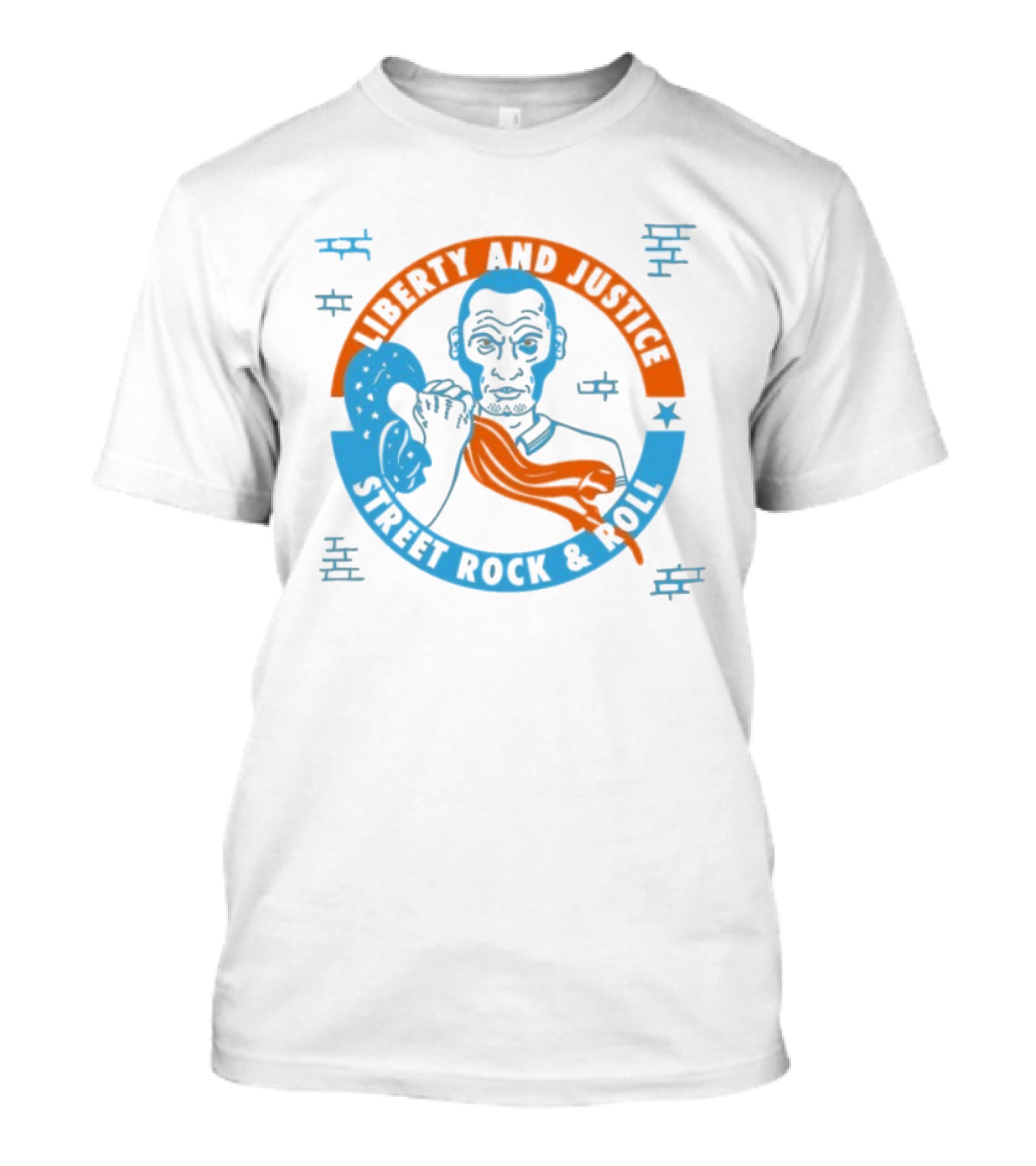 Liberty And Justice Street Rock And Roll Music Art Expression T-Shirt