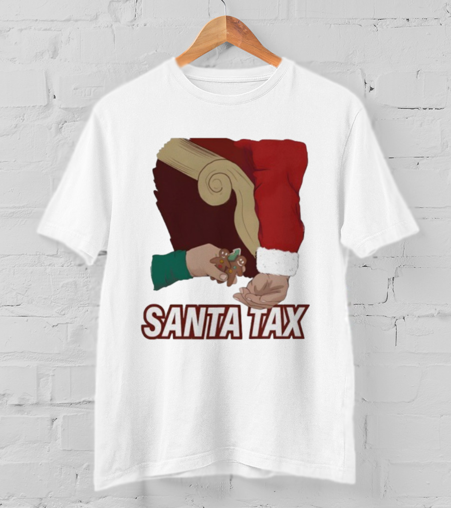 Santa Tax Christmas Humor Gingerbread Exchange T-Shirt