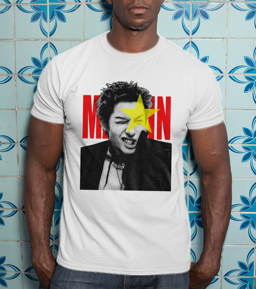 Martin Cortis Vintage Kpop Star 90s Style Iconic Yellow Star T-Shirt