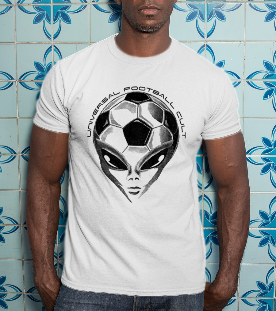 Universal Football Cult Alien Soccer Ball Head Fusion T-Shirt