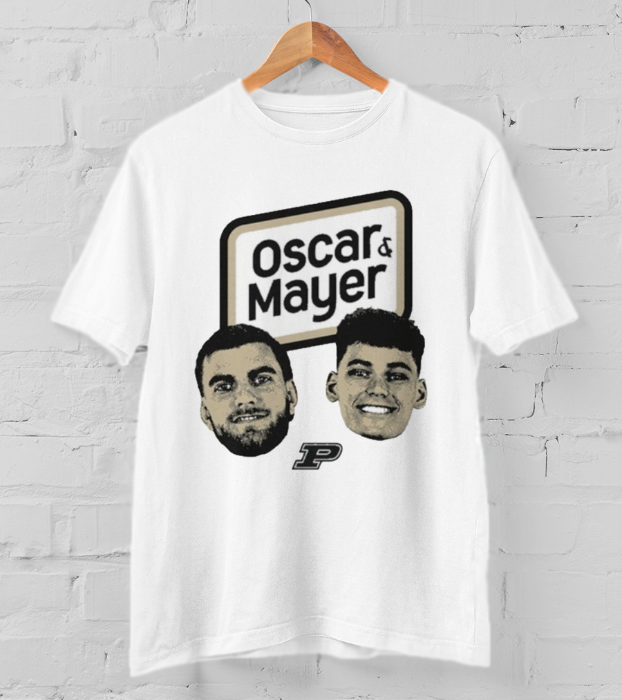 Oscar Cluff Omer Mayer Purdue Boilermakers Faces P Logo T-Shirt