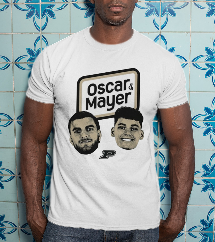 Oscar Cluff Omer Mayer Purdue Boilermakers Faces P Logo T-Shirt