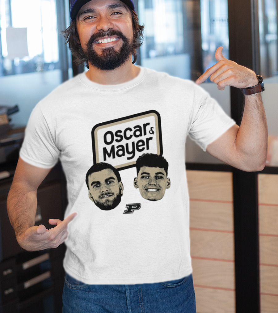 Oscar Cluff Omer Mayer Purdue Boilermakers Faces P Logo T-Shirt