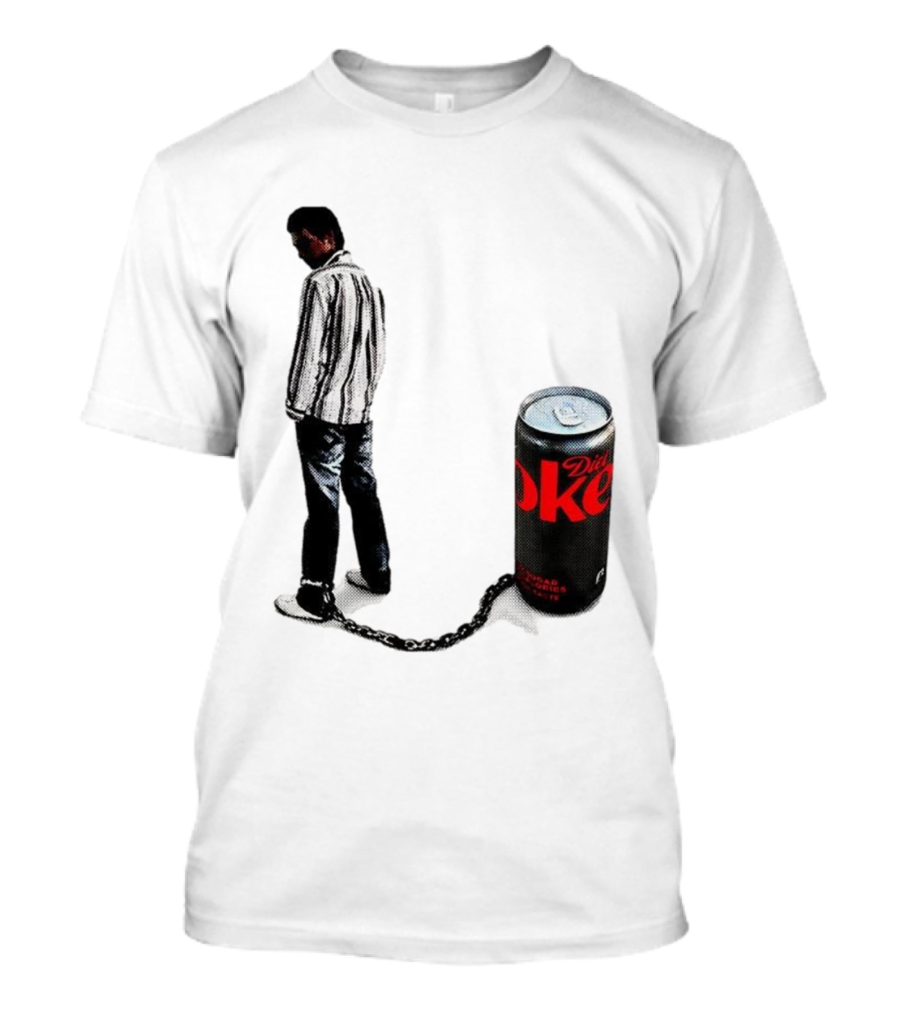 Diet Coke Freshwater Humor Tied With Chains T-Shirt