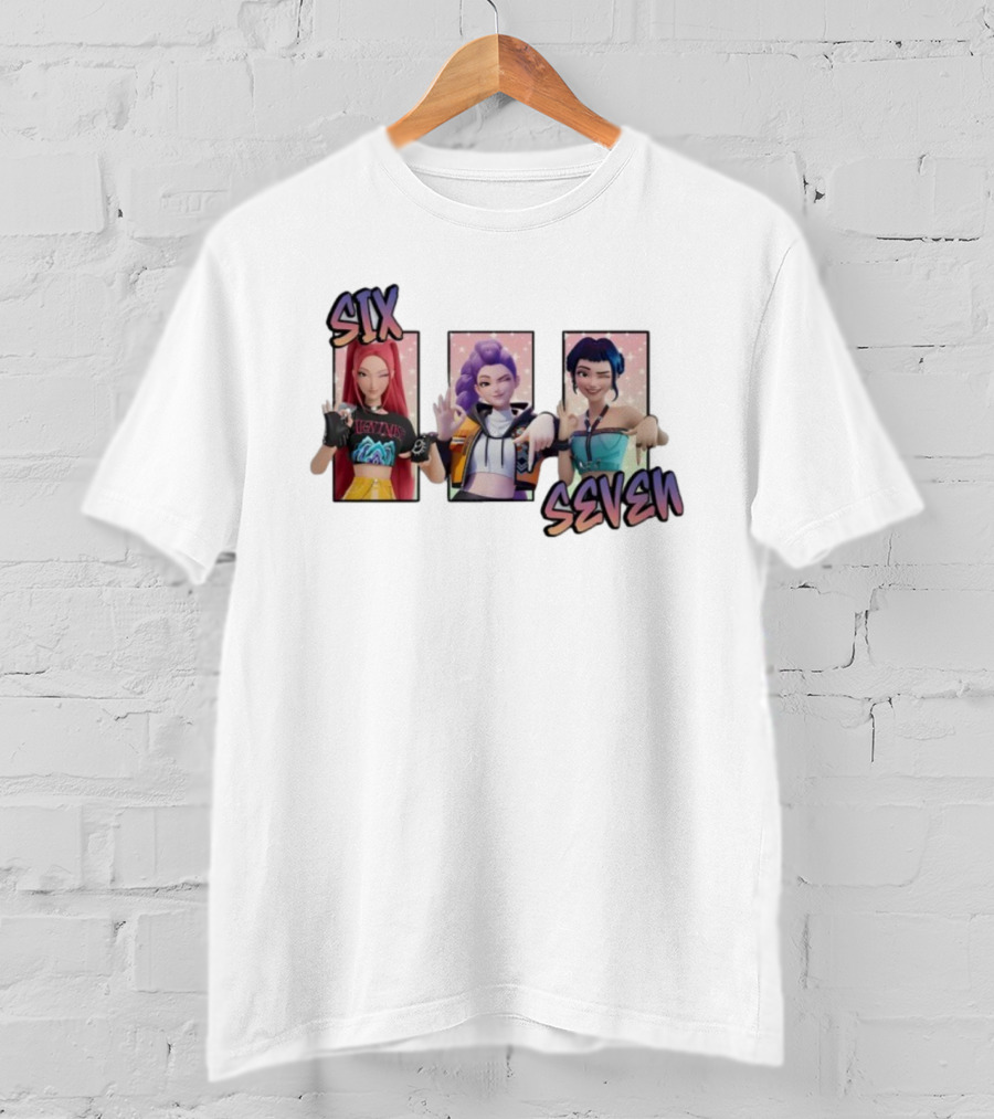 Six Seven Kpop Girls Band Meme 6 7 Legends T-Shirt