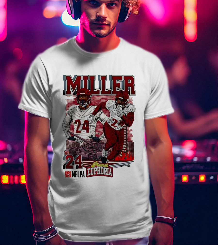 Miller 24 NFLPA Planet Euphoria Washington Commanders Tank Cartoon T-Shirt