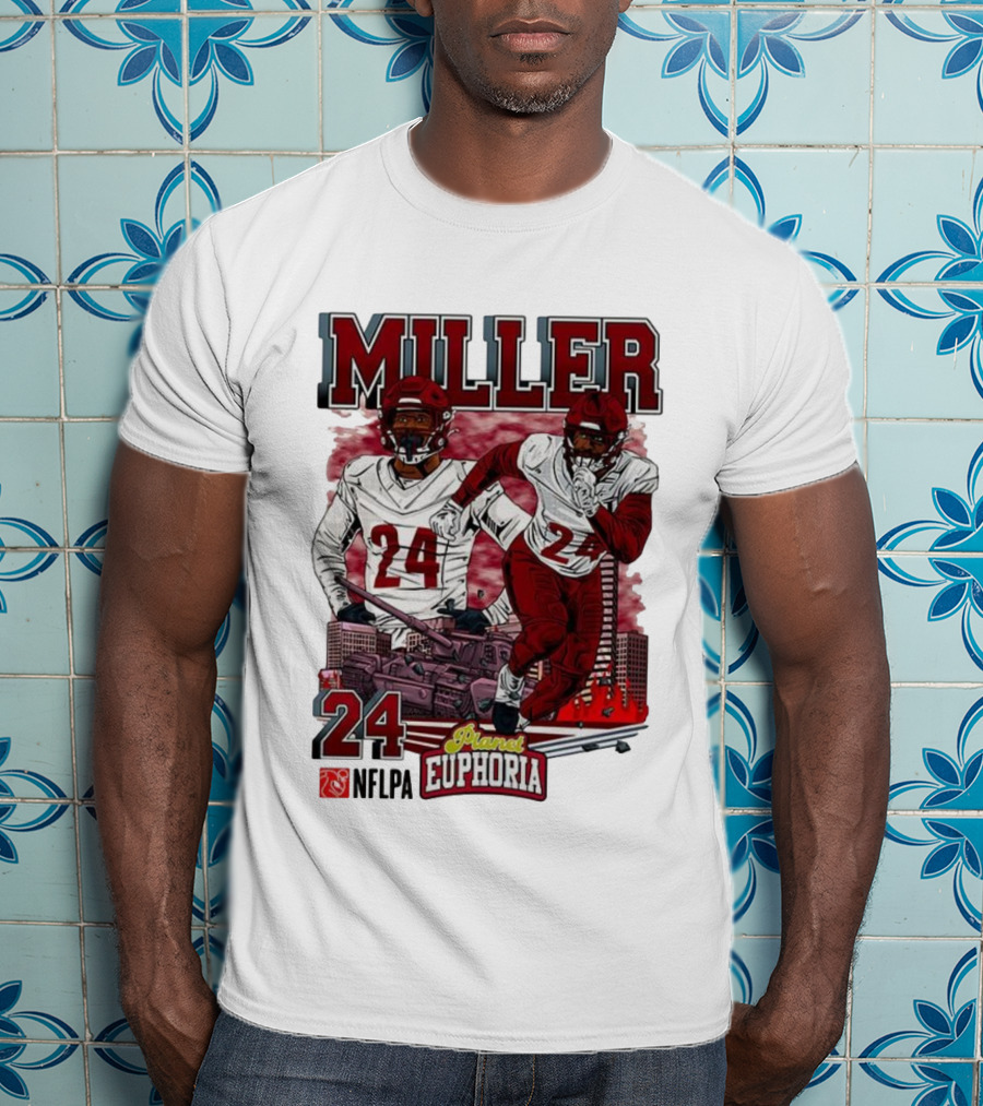 Miller 24 NFLPA Planet Euphoria Washington Commanders Tank Cartoon T-Shirt