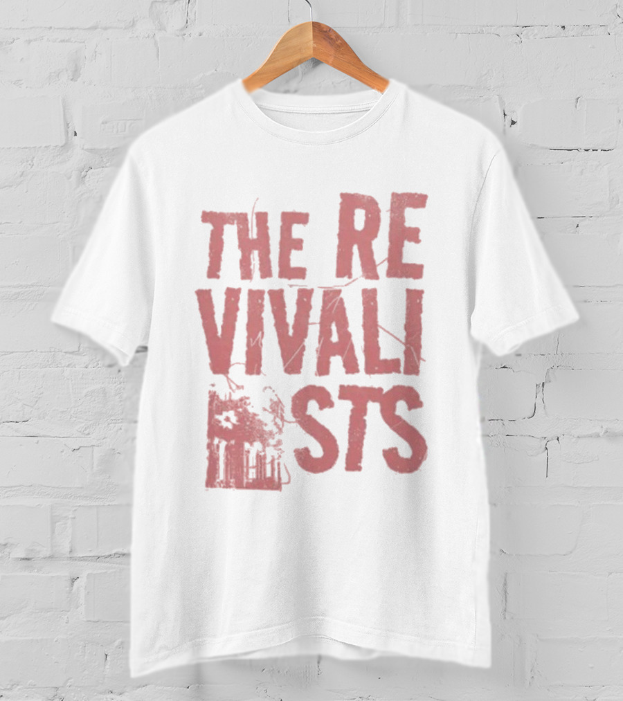 The Revivalists Bold Block Text With Building Outline T-Shirt