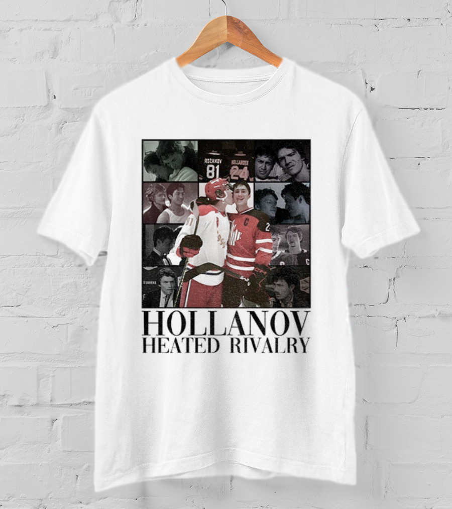 Hollanov Heated Rivalry Shane Ilya Rosanov Hollander Merry Christmas T-Shirt