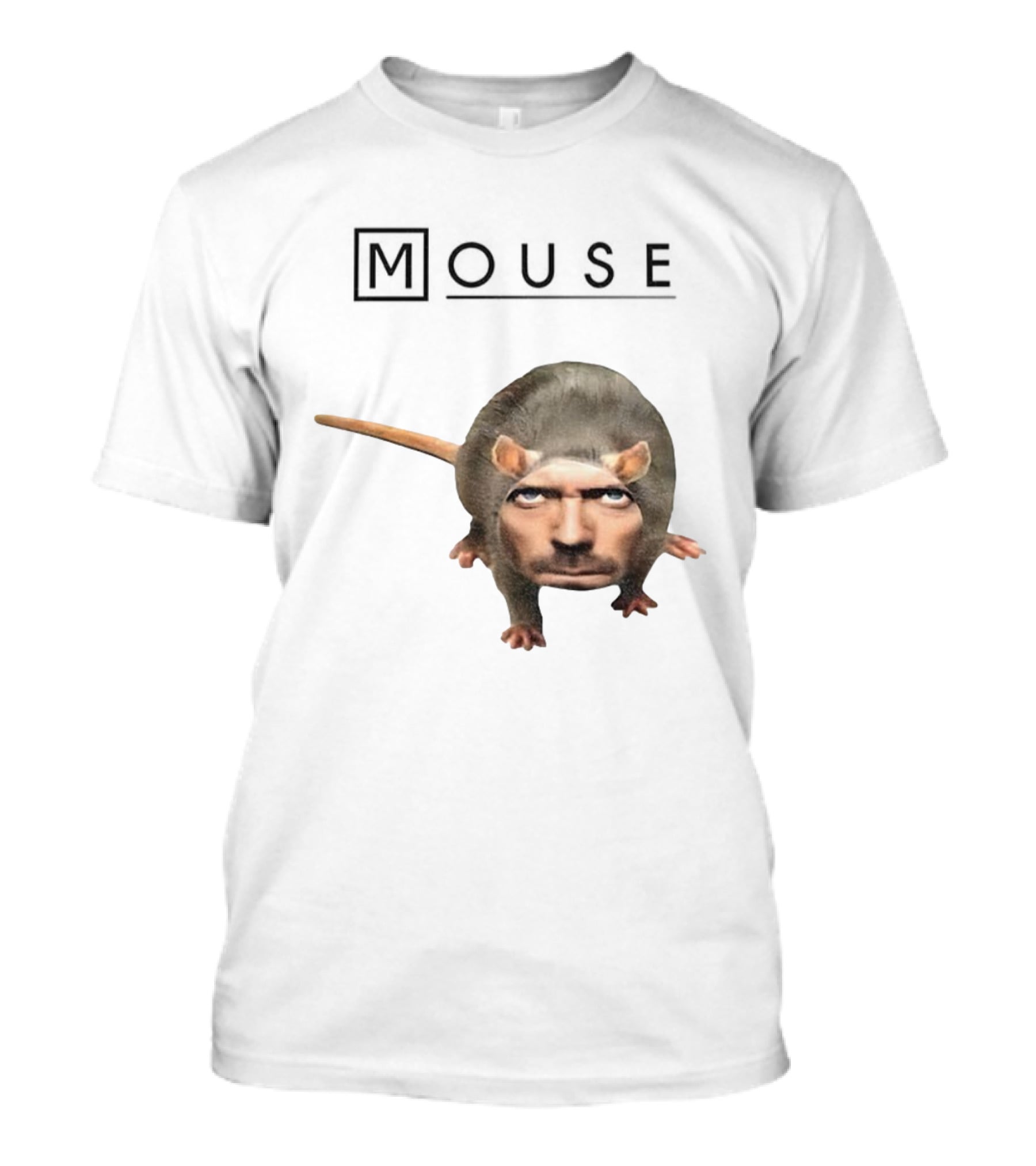 Hugh Laurie Dr. Gregory House Mouse Mashup Meme T-Shirt