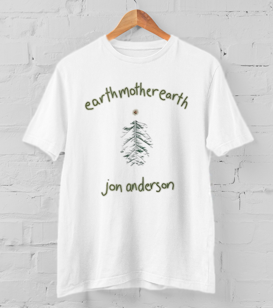 Earth Mother Earth Jon Anderson Tree Motif T-Shirt