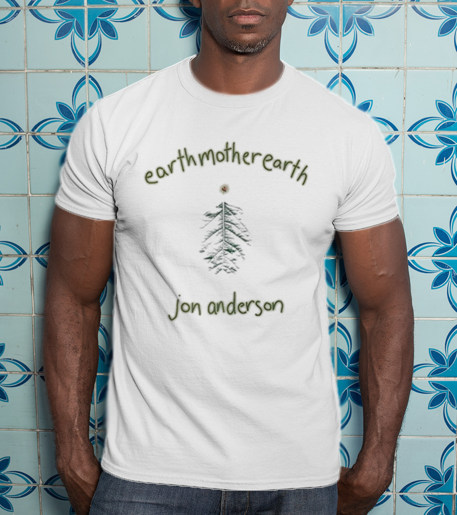 Earth Mother Earth Jon Anderson Tree Motif T-Shirt
