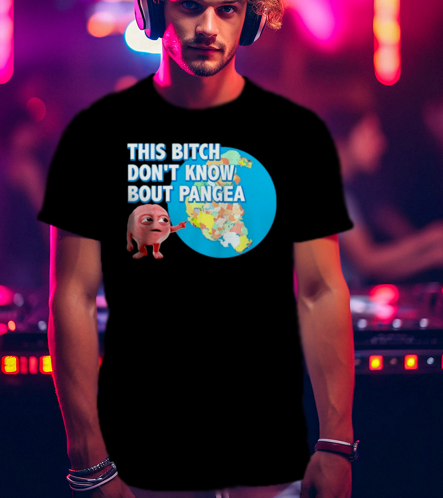 This Bitch Don't Know Bout Pangea Brain Meme Map T-Shirt