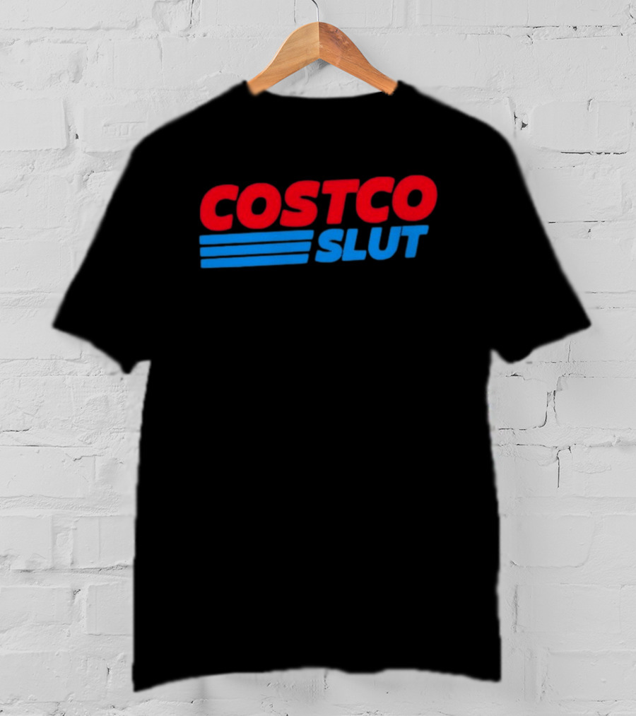 Costco Slut Bold Red Blue T-Shirt