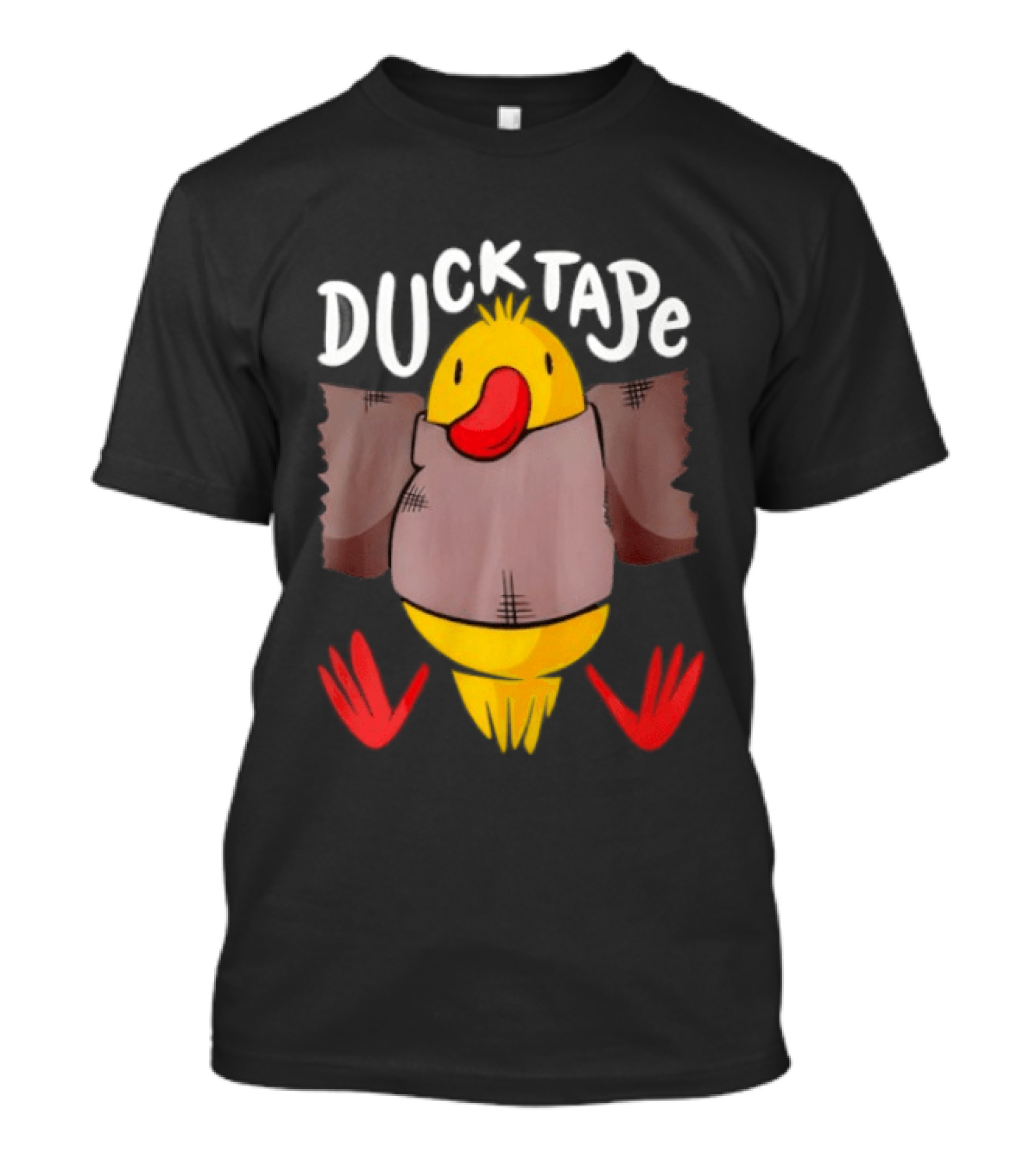 DUCK TAPE Funny Quirky Duct Tape Duck Humor T-Shirt