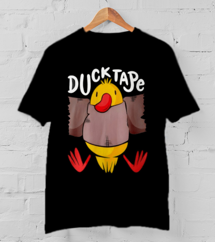 DUCK TAPE Funny Quirky Duct Tape Duck Humor T-Shirt