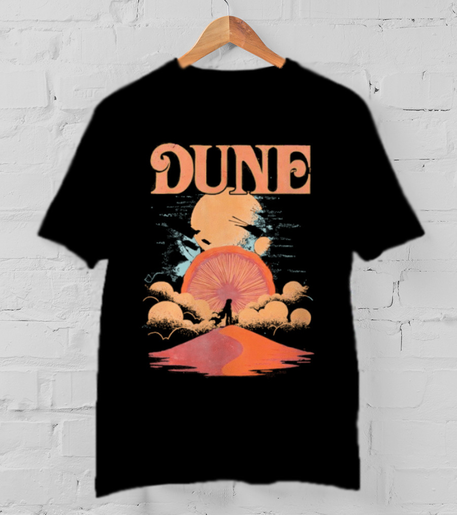 Dune House Atreides Sunset Desert Scene T-Shirt