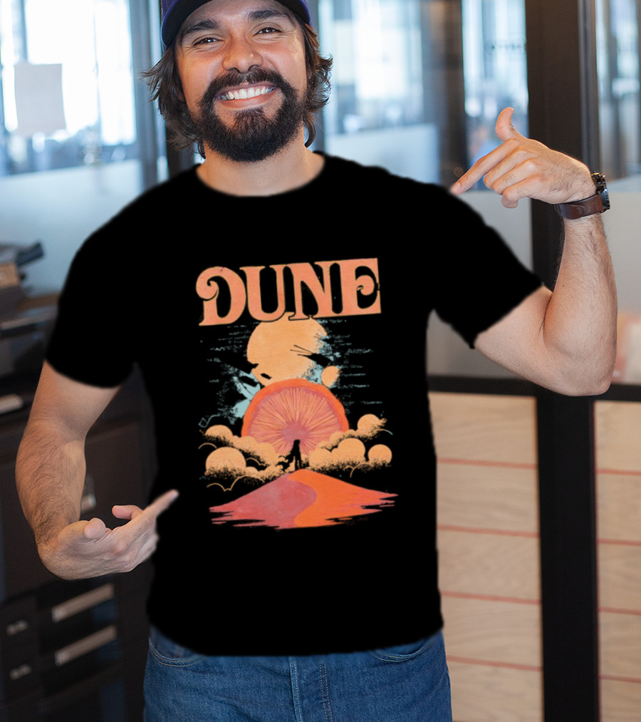 Dune House Atreides Sunset Desert Scene T-Shirt